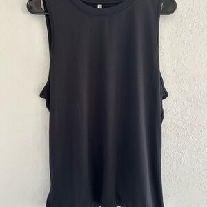 Fabletics Black Dry Flex Open Back Tank Top| Size Xl
